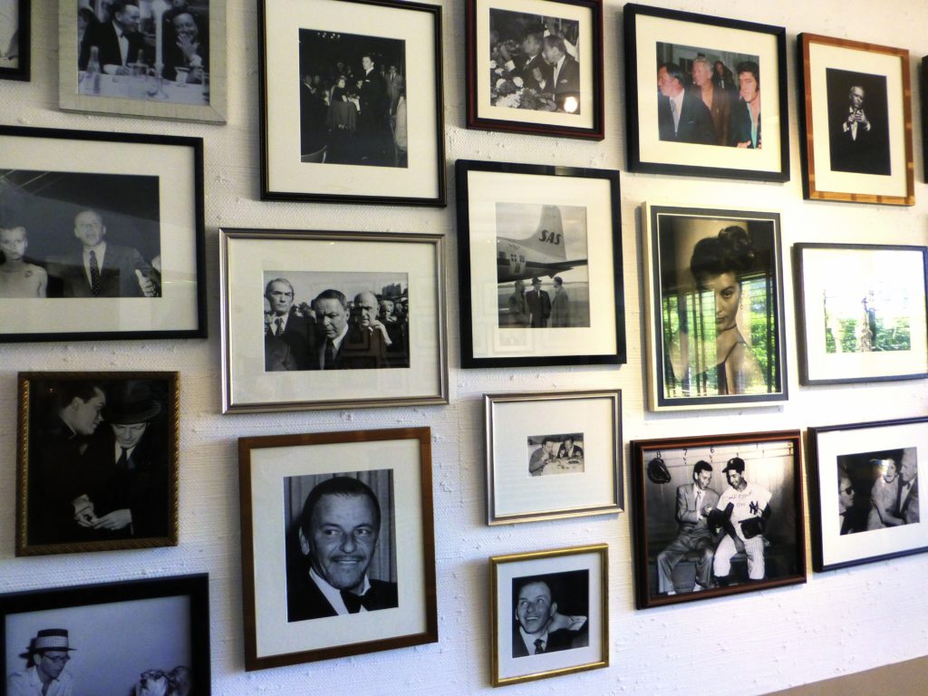 Wall of pictures in Sinatra House
