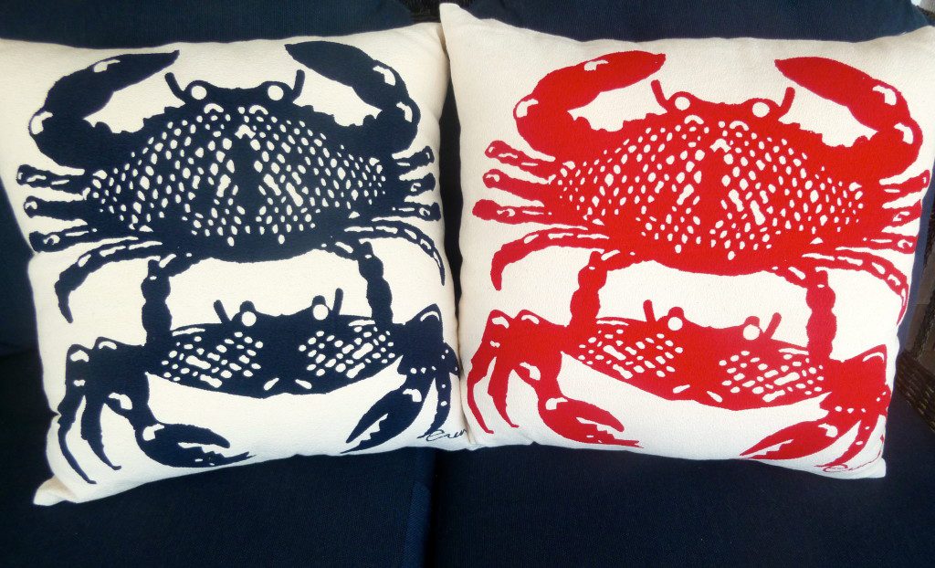 Erin Flett Crab Pillows
